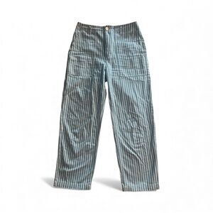 Brixton Women’s Striped Blue and White Pants, US 29
